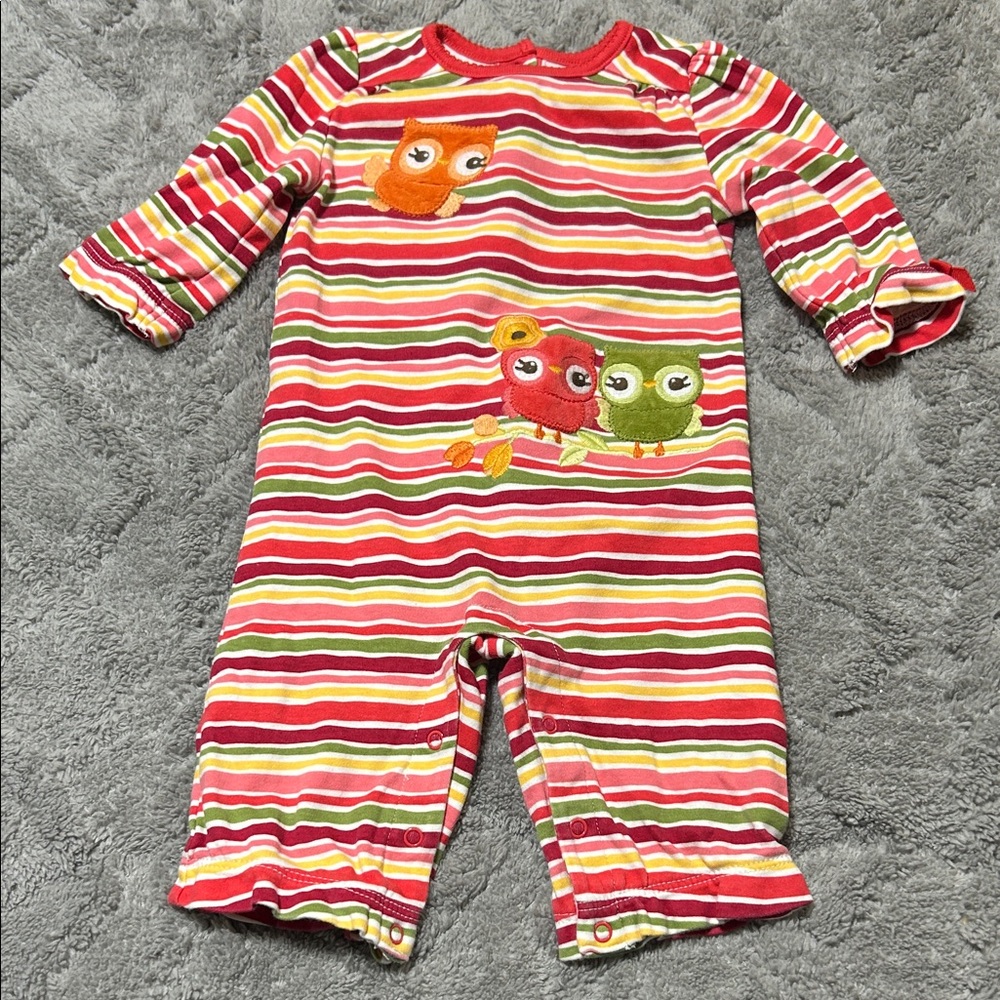 Gymboree Multicolor Striped Jumper - Jumpsuit with Owls